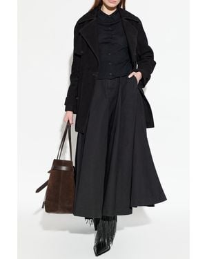Balenciaga Denim Skirt With Pockets - Black