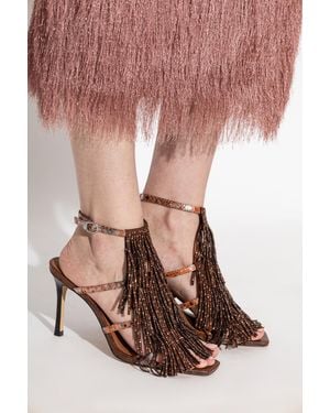 Kurt Geiger Heeled Sandals "Fringe" - Pink