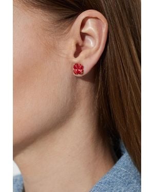 Kate Spade Clover-Shaped Earrings - Brown