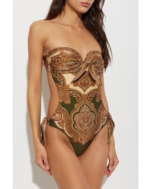 Zimmermann One-Piece Swimsuit - Brown