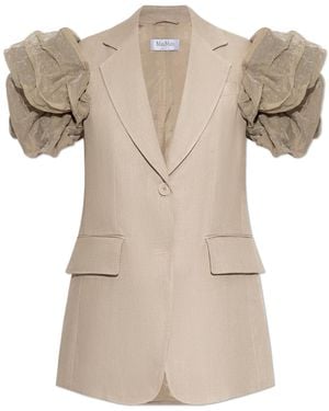 Max Mara 'Abituro' Vest - Natural