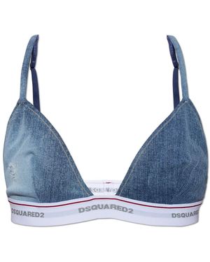 DSquared² Bra With Logo - Blue