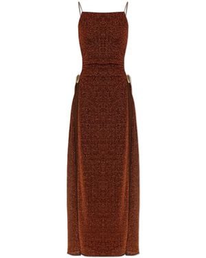 Oséree Dress With Lurex Thread - Brown