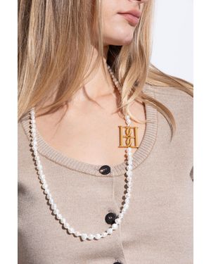 By Malene Birger Necklace With Pearls - Natural