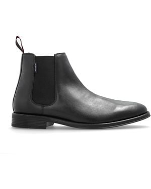 Paul Smith Leather Chelsea Boots 'Augustus' - Black