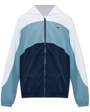 Lacoste Light Jacket With Hood - Blue