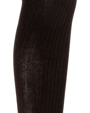 Max Mara Cotton Tights - Black