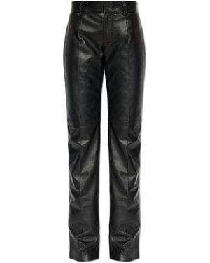 DSquared² Leather Trousers - Black