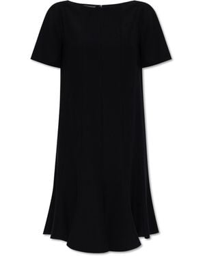 Emporio Armani Dress With Short Sleeves - Black