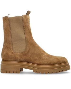 Gianvito Rossi Suede Jodhpur Boots - Brown