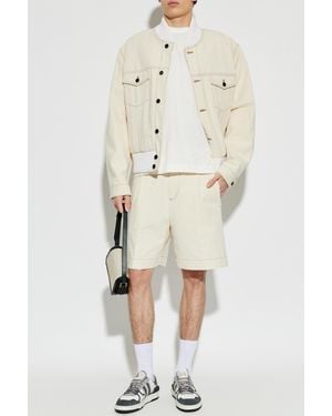 Lanvin Cotton Bomber Jacket - Natural