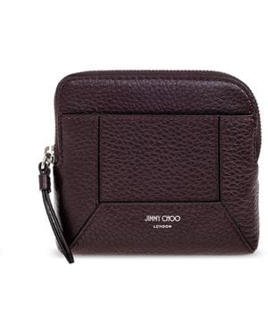 Jimmy Choo Leather Pouch - Purple
