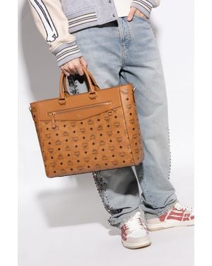MCM "Diamond Large" Shopper Bag - Gray