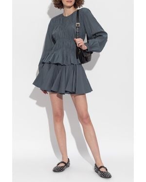 AllSaints "Tulip" Skirt With Shorts - Blue
