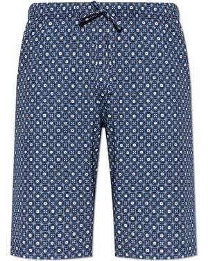Hanro Patterned Shorts - Blue