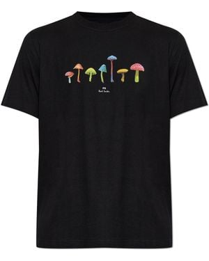 Paul Smith T-Shirt With Print - Black