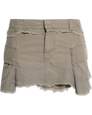 Balenciaga Skirt With A Vintage Effect - Grey