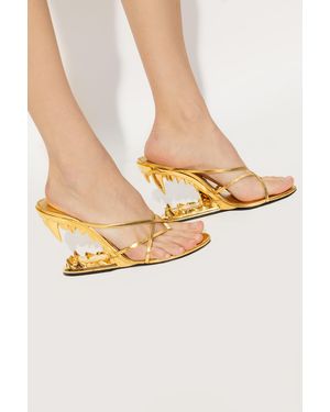 Gcds ‘Morso’ Wedge Mules - Metallic