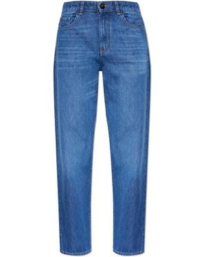 Emporio Armani Jeans With Tapered Legs - Blue