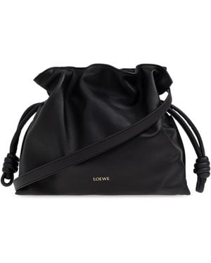 Loewe Flamenco Medium Clutch - Black