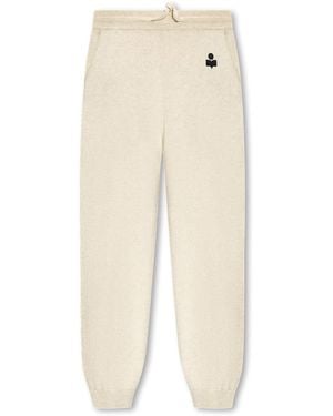 Isabel Marant Kira Knitted Jogger Pants - White