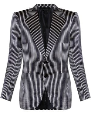 Tom Ford Pinstripe Blazer - Grey