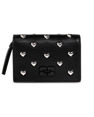 Ganni Studded Wallet - Black