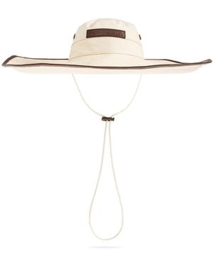 Burberry Hat With Logo Patch - White