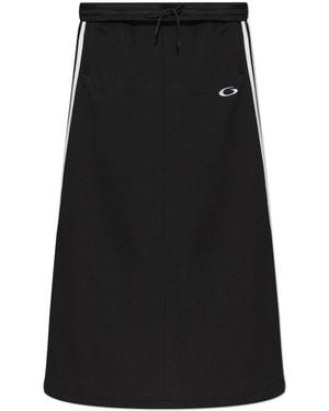 Balenciaga Skirt With Logo - Black