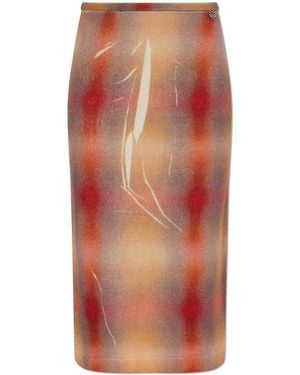 DIESEL Wool Skirt "M-Cherie" - Orange