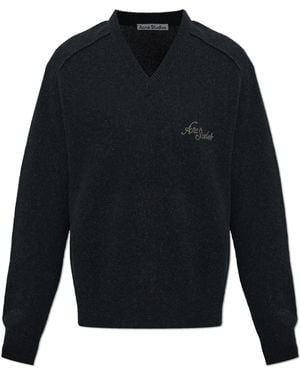 Acne Studios V-Neck Jumper - Blue