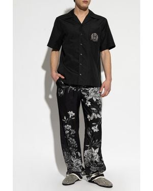 Dolce & Gabbana Shirt With Logo - Black