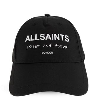 AllSaints Baseball Cap "Undergrnd" - Black