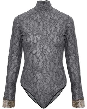 Valentino Garavani Lace Bodysuit - Grey