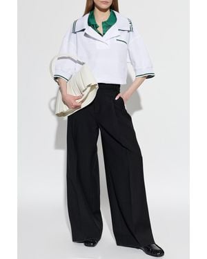 LACOSTE RUNWAY Polo With Logo - White
