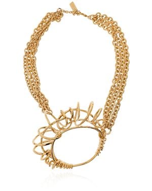 Chloé Brass Necklace 'Tulip' - Metallic