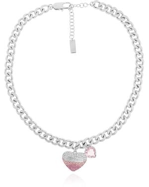 Marc Jacobs Necklace With A Heart-Shaped Pendant - White