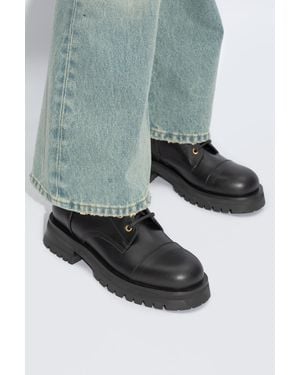 Balmain 'Combat' Boots - Gray
