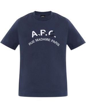 A.P.C. T-Shirt 'Gots Marine' - Blue