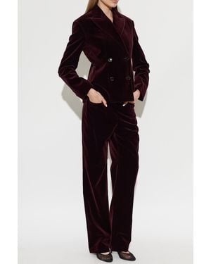 Alaïa Velvet Blazer - Black
