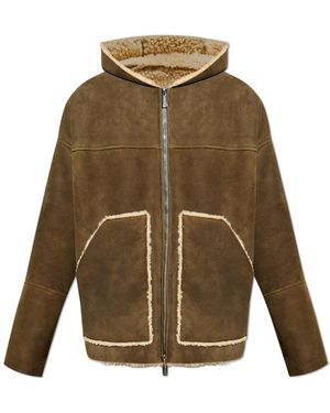 DSquared² Lambskin Sheepskin Coat - Green