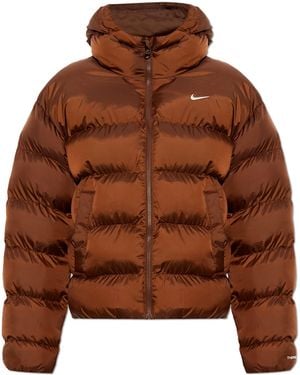 Nike Insulated Jacket With Hood - Brown