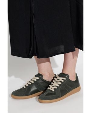Maison Margiela Leather Sports Shoes - Black