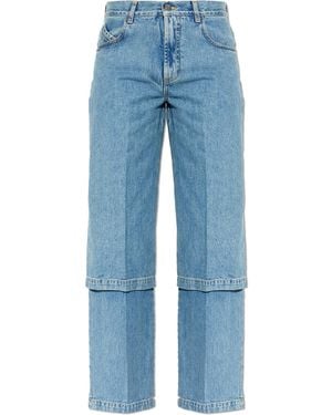 The Attico Jeans With Wide Leg Cut - Blue