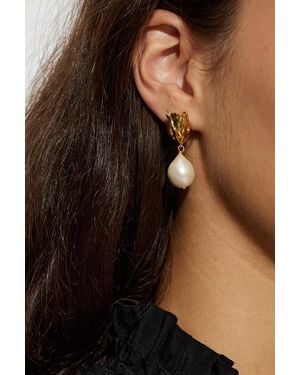 Chloé 'Tulip' Earrings - Brown