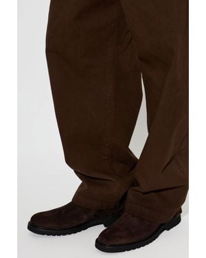 Fabi Suede Chelsea Boots - Brown