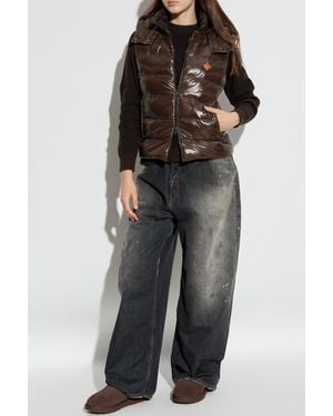 MCM Insulated Vest With Detachable Hood - Black