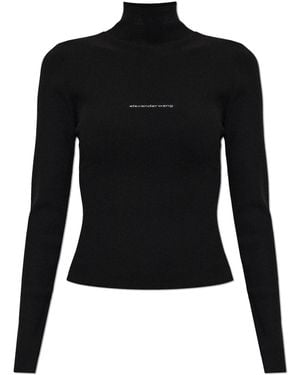 Alexander Wang Top With A Turtleneck - Black