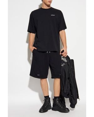 Off-White c/o Virgil Abloh T-Shirt With Logo - Blue