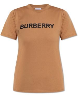 Burberry Cotton Tshirt - Natural